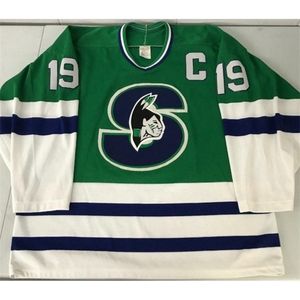 001rare Maillot de hockey Hommes Jeunes Femmes Vintage Personnaliser AHL Springfield 1990-93 PICARD Taille S-5XL personnalisé n'importe quel nom ou numéro