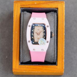 007-1 Montre de Luxe Mens Watches Automatische mechanische beweging keramische caseBon rubberriem Bon Diamond Watch polshorloge polshorloges Designer Relojes