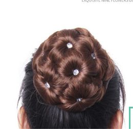 007 Nuevo moño desordenado Scrunchie moño banda elástica recta updo postizo extensión de cabello sintético moño para mujeres