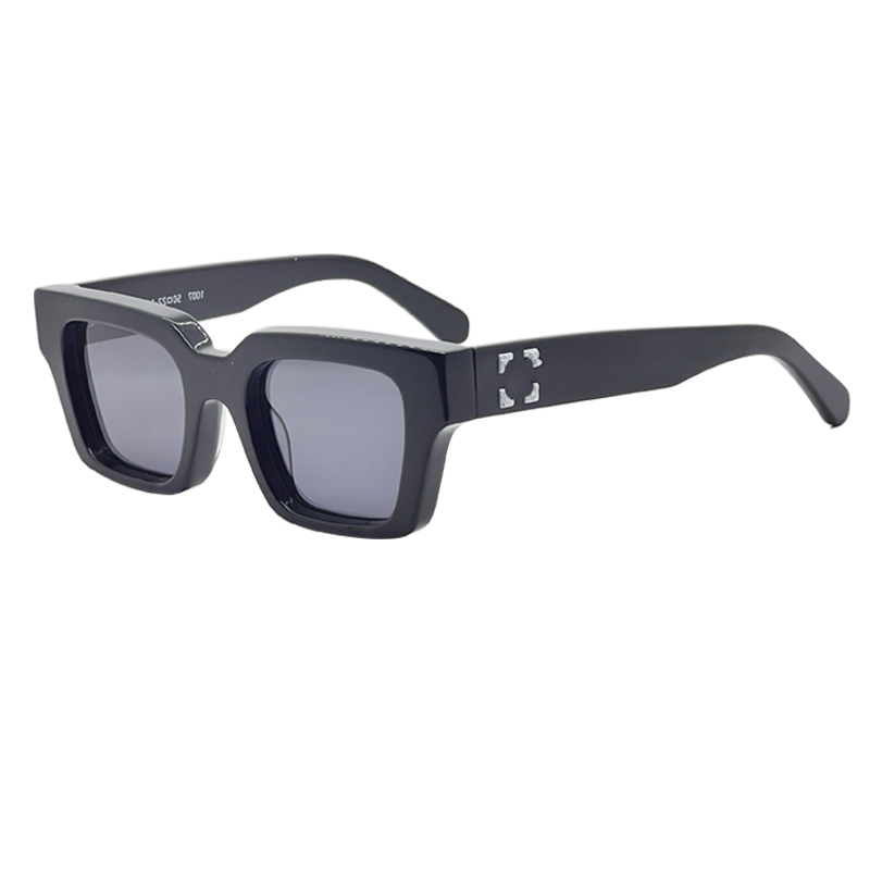 008 occhiali da sole designer polarizzato per uomini da uomo da uomo cool calda calda classica piatto nero cornice bianco maschi occhiali da sole uv400 con scatola originale