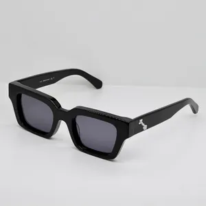 008 Virgi Mens Polarise Sunglasses For Women Men Men Mends Lunettes de soleil Fashion Virgil Retro Eyewear UV400 Loyaux de protection épaissis avec boîte d'origine