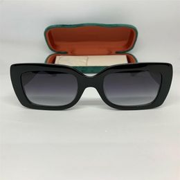0083S Lunettes de soleil noires surdimensionnées à lentilles grises carrées design lunettes de soleil protection UV 0083 55mm Lunettes de soleil carrées pour femmes fabriquées en Italie 304K