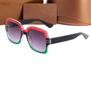 0086 Luxe Designer bee logo zonnebril merk designer vrouwen mannen mode stijl grote 3mix kleuren vierkante frame zonnebril rijden goggle glas