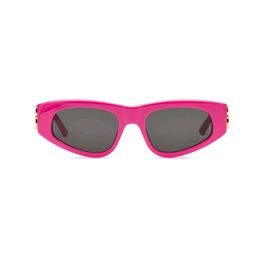0095 Roze grijze ovale vrouwen zonnebril voor vrouwen cateye vorm bril mode French zonnebril zomer oogwere met doos 2195