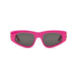 0095 PinkGrey Ovale Dames Zonnebril voor Dames Cateye Vorm Bril Mode Franse Zonnebril Zomer Eyewere met Doos4070432