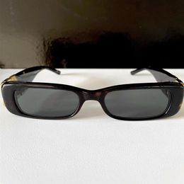 0096 óculos de sol retângulo preto ouro lentes cinza escuro feminino sonnenbrille occhiali da sole masculino moda óculos de sol com box229l