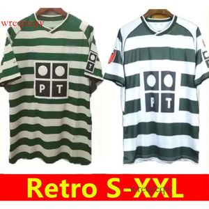 01 02 03 04 Lisboa Retro Soccer Jerseys Ronaldo Marius Niculae Joao Pinto 2001 2002 2003 2004 Lisbonne Classic Vintage Football Shirts Tops