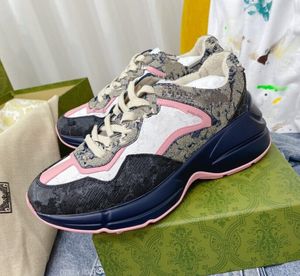 01 2023 Tennis Jaren '77 Sneaker Ontwerpers Canvas Casual Schoen Dames Heren Schoenen Ace Rubberen Zool Geborduurd Beige Gewassen Jacquard Denim Mode Klassiek A06 8