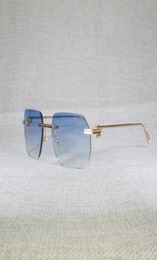 01 Vintage lunettes de soleil carrées sans monture hommes Oculos nouvelle forme de lentille ombre monture en métal lunettes claires pour lire Gafas femmes en plein air 1139597035
