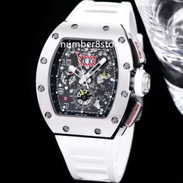 011-FM en acier inoxydable Automatique HETS montre squelette numérique Arabe Numerals Sapphire Crystal Oversize Date Watches Luxury Wrist Wistarch 5 Couleurs