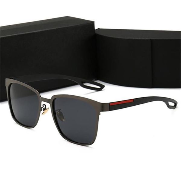 0120 Retro Polarise Luxury Mens Designer Sunglasses Sunglasses Sorgin Gold Plated Square Brand Ray Sun Glasses Fashion Eyewear avec Case 2 2333