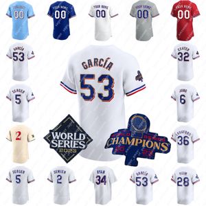 Evan Carter Baseball Jersey 35 Jack Leiter Corey Seager Wyatt Langford Jacob Degrom Jonah Heim Adolis Garcia Nathan Eovaldi Marcus Semien Travis Jankowski Josh Jung