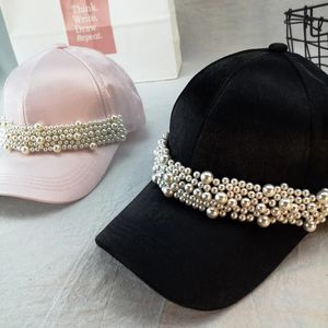 01shi soie tissu brillant ruban de perles belle dame chapeau de baseball femmes casquette de loisirs 240116