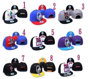 01Whole 10pcslot Mode Hip Hop Chapeau Booger Enfants Kidrobot Coke Garçons Snapback Chapeaux Casquettes Fuckdown Swagg Cap5854630