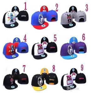 01Whole 10pcslot Mode Hip Hop Chapeau Booger Enfants Kidrobot Coke Garçons Snapback Chapeaux Casquettes Fuckdown Swagg Cap6405839