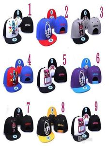 01whole 10PCSlot Fashion Hip Hop Hat Booger Kids Kidrobot Coke Boys Snapback Hats Caps Fuckdown Swagg Cap2112869
