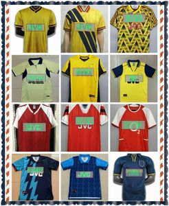 02 05 Henry Bergkamp V. persie Rétro Soccer Jerseys 94 97 Vieira Merson Adams Home Away 3ème Chemise de football Uniformes