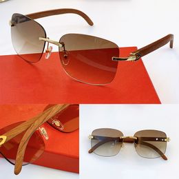 0227S Nouvelles lunettes de soleil de mode avec protection UV 400 pour hommes Cadre carré vintage populaire Top qualité Venez avec étui classique sungla281Y