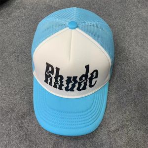 024 Unisexe Rhude Broidered Baseball Cap - Chapeau de soleil réglable avec protection de crème solaire, usure en plein air