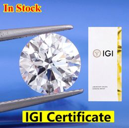033CT HPHT CVD diamant cultivé en laboratoire IGI GIA certificat lâche DEFG VVSSI pierre précieuse Super blanc pour bague de bijoux fins de mariage 240106
