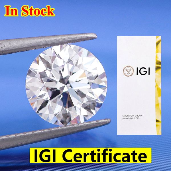 033CT HPHT CVD diamant cultivé en laboratoire IGI GIA certificat lâche DEFG VVSSI pierre précieuse Super blanc pour bague de bijoux fins de mariage 240106