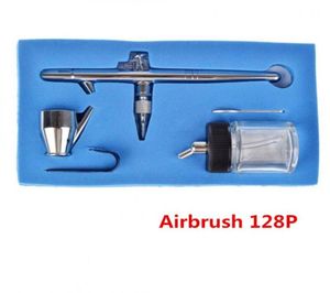 035mm 22cc 128p Airbrush Double Action Professional Capaciteit Pen Spray Gun Kit Set voor make -uptools9936508