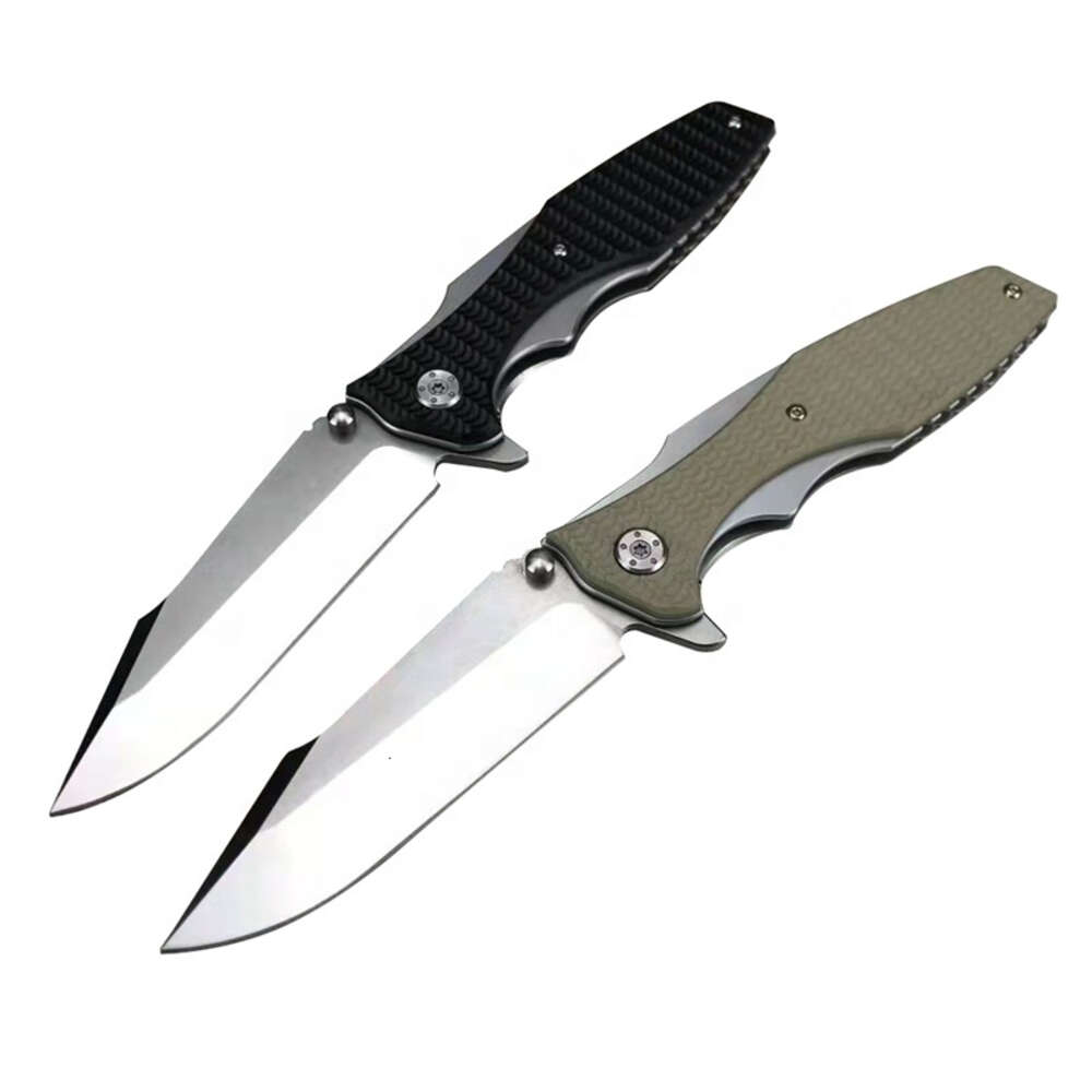 0393 Outdoor EDC Camping Knife Pocket Knife G10 Handle Survival Bearing Folding Knife
