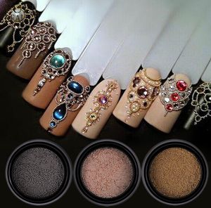 0406mm Mini petite perles en acier inoxydable Nails Art Décorations arme Gris rose Gol Caviar outil de bricolage ACCESSOIRES DE NOI