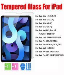 04 mm 9H Premium Tempered Glass Screen Protector Film voor iPad Pro 129 Air 4 Air 109 11 2021 7 8 9 102 105 97 MINI 2 5 6 MIN3407124
