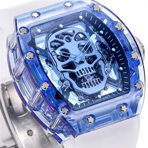 052 Montre de Luxe Luxury Watch PolsWatch Tourbillon Mechanical Movement Sapphire Crystal Transparant Case Men Watches Polshipes Relojes 01