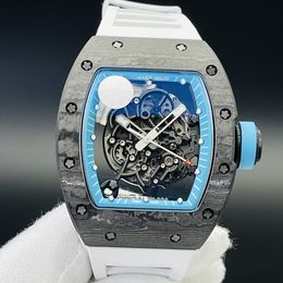 055 montre de luxe luxe classique montre mouvement mécanique manuel TPT boîtier en fibre de carbone montres de créateurs hommes montres montres-bracelets
