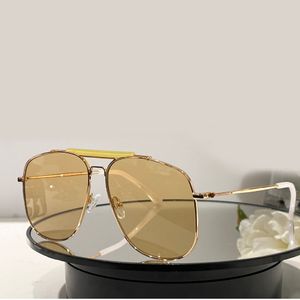 0557 Goud/Lichtbruin Pilot Zonnebril Connor Heren Connor Zomer Sunnies gafas de sol Sonnenbrille UV400 Brillen met Doos