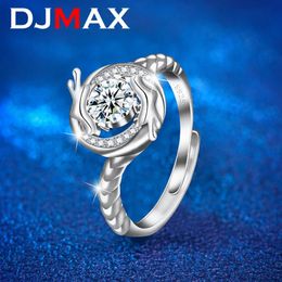 05ct Chinoiserie anneaux pour hommes mode Original 925 en argent Sterling comète Ladys élégant diamant étoile bague 240125