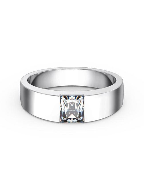 05CT Princesse Cut Diamond Engagement Solitaire pour son solide Platinum 950 Ring Marrik Jewelry8523371