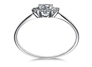 06 CT Princess Cut Sona gesimuleerde diamanten verlovingsringen voor vrouwen met een zilver 925 Unique Wedding Ring9927657