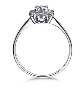06 CT Princess Cut Sona gesimuleerde diamanten verlovingsringen voor vrouwen met een zilver 925 Unique Wedding Ring3359394