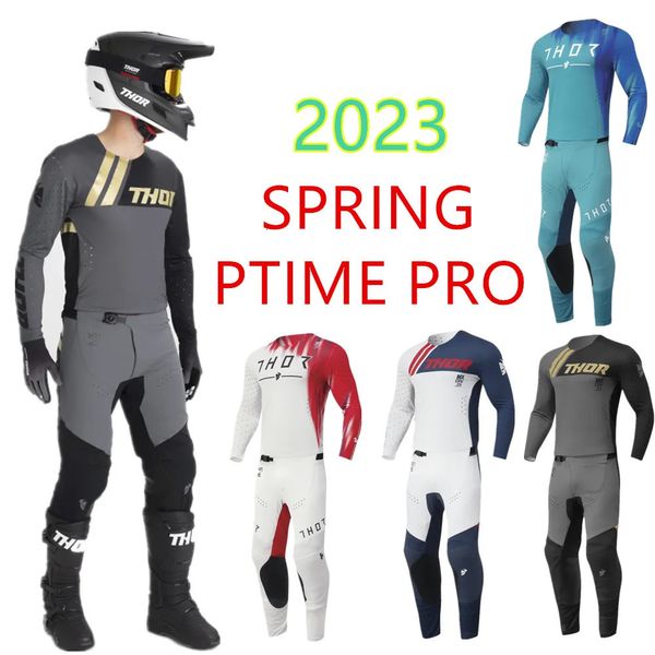 .06 Spring Prime Pro MX Gear Set Off Road Vêtements Dirt Bike Jersey Set 4 Couleur Moto Costume 240227