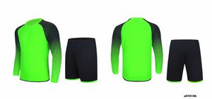 068 Chemise de gardien de but à manches longues Service personnalisé DIY Jersey de football Kit adulte respirant personnalisé services personnalisés équipe scolaire Tout club