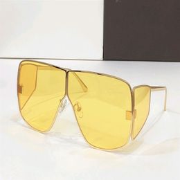 0708 Gol Yellow Pilot Sunglasses Men Sport Sport Sun Glasses avec Box285S