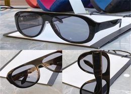 0725 Nouvelles lunettes de soleil de mode avec protection UV pour les hommes et les femmes Cadre ovale vintage Popular Top Quality Come With Case Classic Sun5793000