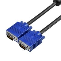 Câble double VGA 080P avec anneaux de ferrite Câble VGA 3 + 6 câbles D-SUB de 1,5 m 3 m 5 m 10 m 15 m pour moniteur de projecteur