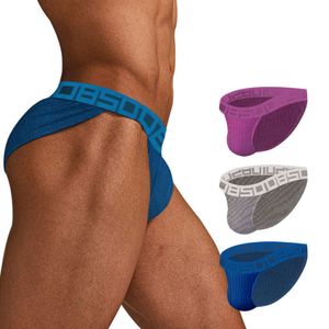 0850 Sports et fitness Fashion High Fork Men's Underwear's Sexy Hip Louting Low Raise en saillant Pantalon triangle BS3125
