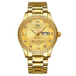 0867 2019 Luxe horloge voor heren Automatisch uurwerk herenhorloge met gouden wijzerplaat Roestvrijstalen heren watches315Z