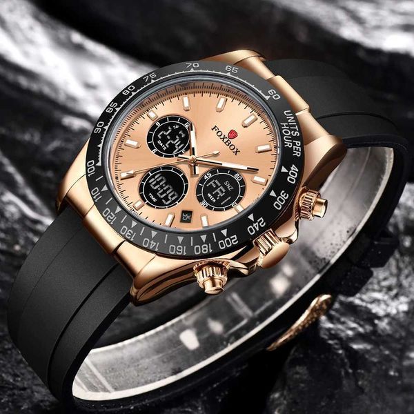 0M3R Wallwatches Lige Fashion Military Watches for Men Luxury Original Sports Chronograph Mirs Mira el reloj de cuarzo impermeable Digital Wallwatch D240422