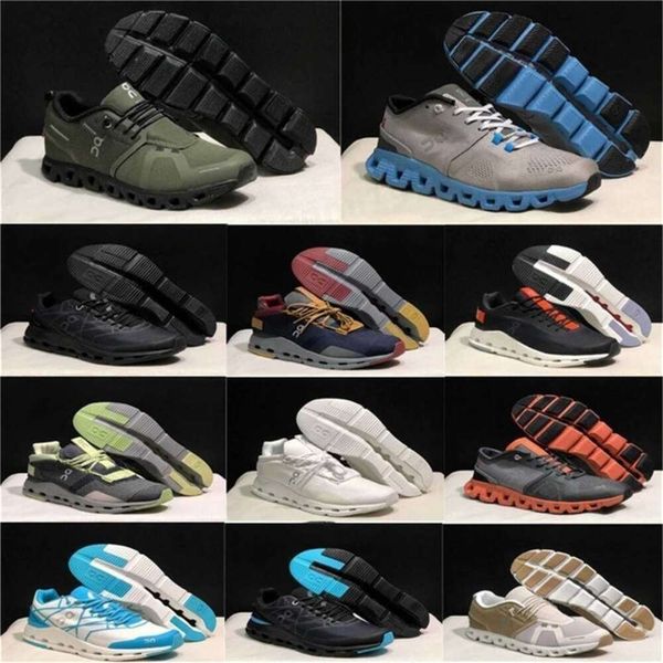 0n Cloud Shoe Mens Chaussures 0n nuage x 3 noir blanc frêne orange aloe tempête bleu rouille rouge sable de rose minuit