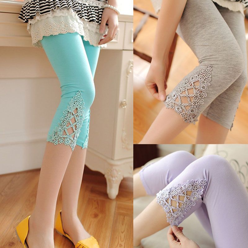Acquistare Leggings Da Donna A Metà Polpaccio Legand Modali Stile Estivo  Morbido Legging Feminina In Pizzo Sottile Con Intagli Scolpiti Leggings Da  Donna Economico | Consegna Veloce E Qualità | DHgate Italy