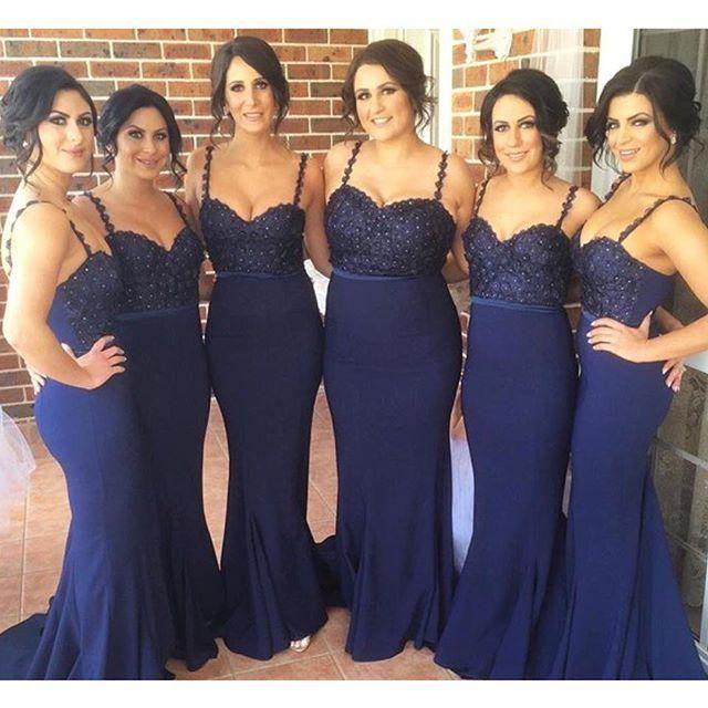 plus size navy bridesmaid dresses