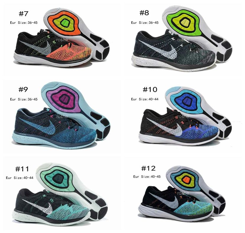 2015 Nuevo estilo Nike Lunar Flyknit Zapatos 3 funcionamiento de las mujeres de