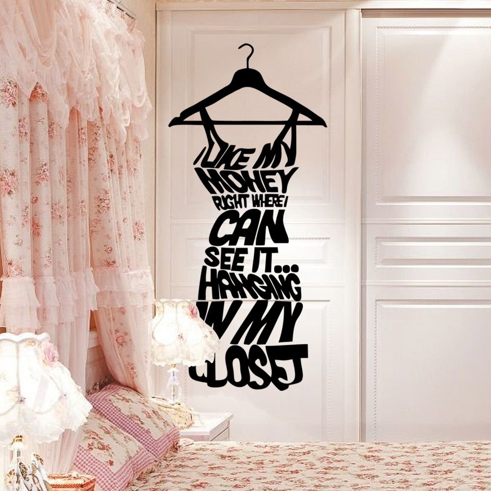 Compre Amor Mi Dinero De La Palabra Decir Pegatinas De Pared