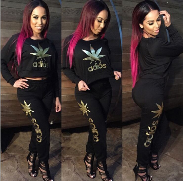 black and gold jogging suit